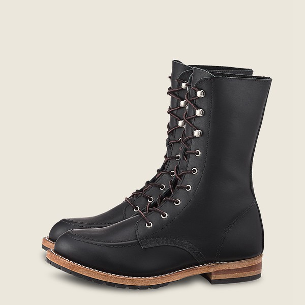 Heritage Støvler Dame - Red Wing Gracie - Tall Boundary Læder - Sort - KDCGTS-436